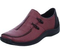 Rieker Slipper en cuir pour femmes L1751, Taille:40 EU, Couleur:Rouge