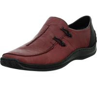 Rieker Slipper en cuir pour femmes L1751, Taille:42 EU, Couleur:Rouge