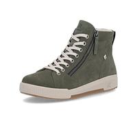 Rieker Sneakers Haut Tige Khaki En Nubukleder Bottines Lacet ÉléGanT