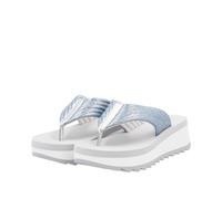 Rieker Sport Tongs ' W3054 ' bleu chiné / gris clair / blanc, Taille 41