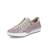 Rieker® - Tennis en Cuir Multicolores ajourées sur Les côtés à Semelle Plate et à Zip - Taille 37