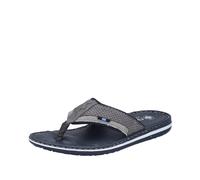 Rieker 21084 Tongs pour homme, gris, 46 EU