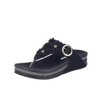 Rieker Tongs V1466 pour femme, noir, 41 EU