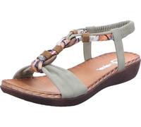 Rieker Tongs V7568 pour femme, vert, 42 EU