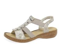 Rieker Trim Womens Sling Back Sandals 37 Rose Metallic