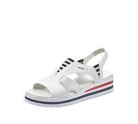 Rieker Femme Frühjahr/Sommer V02Y5 Sandales Bout fermé, Blanc (Weiss 80), 38 EU