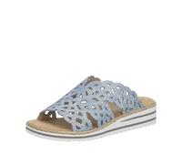 Rieker Mules pour femme V0689 Bleu Taille 41 EU