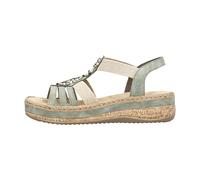 Rieker V0920 Sandales Femme Vert 38