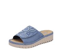 Rieker V1395 Mules pour Femme - Bleu - 43 EU