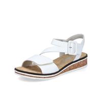 Rieker V3660 Sandales classiques pour femme, Blanc 82, 42 EU