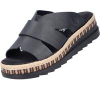 Rieker Femme Chaussures Basses V7989, Dame Mocassin,Chaussons,Pantoufles,Chaussures de Loisirs,entrée Ouverte,Noir (Schwarz / 00),42 EU / 8 UK