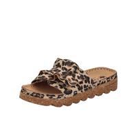Rieker V8763 Mules pour Femme, léopard, 39 EU