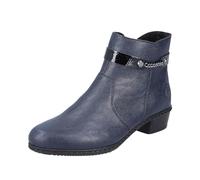 Rieker Women Ankle Boots Y0783, Ladies Bootees, bleu, 39 EU