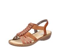 Rieker Femme 60809 Sandale, Marron, 38 EU