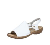 Rieker Femme 608d1 Sandales, Blanc, 36 EU