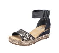 Rieker Women's V4793 Sandal, Noir, 36 EU