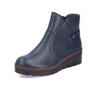 Rieker X9164 Bottines d'hiver décontractées avec doublure en polaire pour femme, bleu, 42 EU