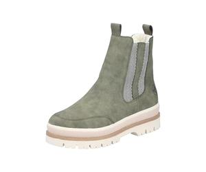 Rieker Y6271-54 Bottes à enfiler en cuir synthétique pour femme Vert, Vert 54, 43 EU