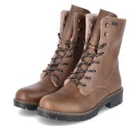 Rieker Y9184-22 Bottes à lacets en cuir synthétique pour femme Marron, Marron 22., 36 EU