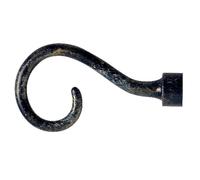 Riel Chyc Ibiza - Jeu de 2 Embouts de Fer forgé, diamètre de 20 mm Noir et doré