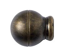 Riel Chyc Terminal forgé Cadran rayé Ø 20 mm. Noir/doré-Lot de 2 pièces, Negro Y Oro, Non