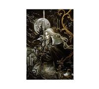 RIELLI Castlevania Poster sur toile Symphony of The Night Game - Décoration murale - Pour salon, chambre à coucher - Sans cadre : 30 x 45 cm
