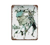 RIELLI Metal Gear Solid 2 Plaque en métal vintage pour pub, club, café, bar, décoration murale rétro 30 x 40 cm
