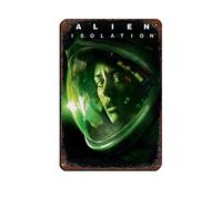 RIELLI Plaque en métal vintage Alien Isolation Game 1 pour pub, club, café, bar, décoration murale rétro 20 x 30 cm