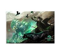 RIELLI Poster Guild Wars 2 Game 8 sur toile - Décoration murale - Pour salon, chambre à coucher - Sans cadre : 30 x 45 cm