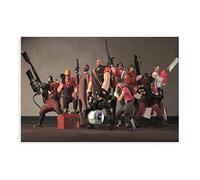RIELLI Poster sur toile Team Fortress 2, décoration de chambre à coucher, paysage sportif, bureau, chambre, cadeau, sans cadre : 30 x 45 cm