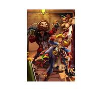 RIELLI The Secret of Monkey Island Game 1 Poster sur toile pour décoration de chambre à coucher Paysage sportif Cadeau sans cadre 30 x 45 cm