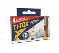Riem - Ti-Tox Attrape-Mouches 4 pièces - Ruban adhésif contre les Mouches - Sans Insecticide - Efficace jusqu'à 8 semaines