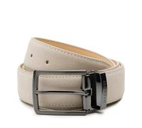Riemen & Co DTCH.FIT Oliver Ceinture en daim - Boucle réglable en bronze rouge - 3,5 cm de large, beige, 105 cm