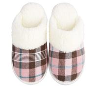 riemot Chaussons d'hiver chauds pour homme et femme, Rose, 38/39 EU