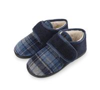 riemot Chaussons Homme, Pantoufles Homme Fermées à Scratch | Faciles à enfiler, ouverture réglable, talon fermé et amorti en mousse à mémoire de forme pour le confort à la maison