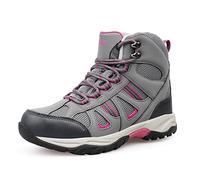 riemot Chaussures de Randonnée Femme Imperméables Respirantes Bottes de Montagne Antidérapantes et Confortables pour Marche Sportive, Gris, EU 36