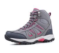 riemot Chaussures de Randonnée Femme Imperméables Respirantes Bottes de Montagne Antidérapantes et Confortables pour Marche Sportive, Gris, EU 36