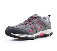 riemot Chaussures de randonnée imperméables pour Femme, Gris Rose, 36 EU
