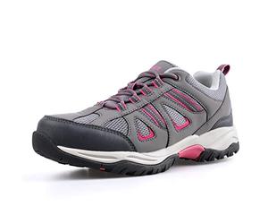 riemot Chaussures de randonnée imperméables pour Femme, Gris Rose, 36 EU
