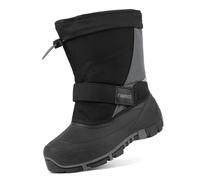 riemot Enfant Bottes de Neige Garçon Fille Imperméable Chaussures d'hiver Chaudes Antidérapantes Bottes Bottines de Randonnée Boots de Trekking Outdoor,Gris,34 EU