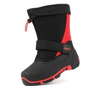 riemot Enfant Bottes de Neige Garçon Fille Imperméable Chaussures d'hiver Chaudes Antidérapantes Bottes Bottines de Randonnée Boots de Trekking Outdoor,Rouge,35 EU
