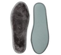 riemot Semelles Chaussures pour Hommes et Femmes Enfants, Semelles en Peau de Mouton Confort Chaude et Moelleuse pour Hiver Froid, Coussinet Chaussure pour Toutes Les Chaussures D'hiver, Gris EU 46