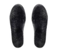 riemot Semelles Chaussures pour Hommes et Femmes Enfants, Semelles en Peau de Mouton Confort Chaude et Moelleuse pour Hiver Froid, Coussinet Chaussure pour Toutes Les Chaussures d'hiver, Noir EU 40