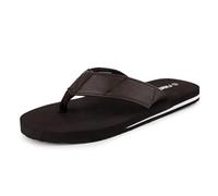 riemot Tong Hommes, Flip Flop, Tongue, Claquettes Ete de Plage et Piscine,Confort et Légères Tongs, Sandales de Marche Antidérapants,Cuir Marron EU 42