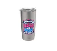 Rien à craindre Lolli et Pop sont là pour les couples assortis Gobelet isotherme en acier inoxydable double paroi