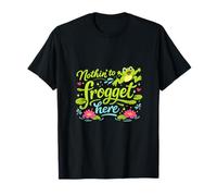 Rien à Oublier Ici : Joli Jeu de Mots en Forme de Grenouille T-Shirt