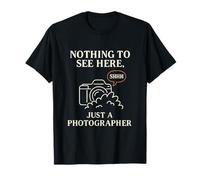 Rien à voir ici, juste un photographe humoristique T-Shirt