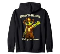 Rien à Voir Ici - Y'all go on Home. shérif Extraterrestre drôle Sweat à Capuche
