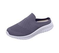 Rien Chaussures Casual Chaussures de Couleur Unie Chaussures de Sport Plates Respirant et Respirant en Maille Chaussures de Gym Bon marché, aubergine, 39 EU
