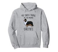 Rien de tel Que trop de Shelties TRI Color Sheltie Mom Sweat à Capuche